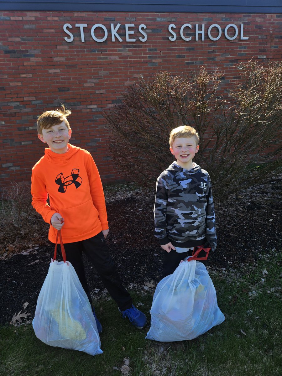 romecsd's tweet photo. Thank you Chase and Landon for continung your #EarthDay tradition of picking up litter at Stokes! ππ±#SettingaGoodExample https://t.co/9b2Qo5joeF