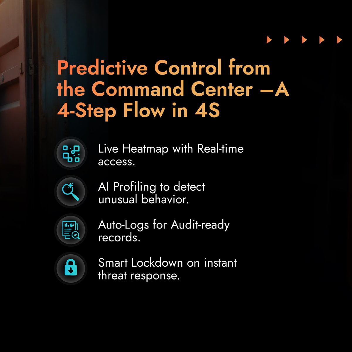 AiViact's tweet image. 🏗️ Not all zones are made equal. Some need more than signs.
viAct's 4S = 🔐 Biometric Access + 📜 24/7 Logs + 🧠 AI Alerts + 🎛️ Smart Lockdowns.
Control who enters. Spot unsafe acts. Lock down in seconds.
Read Here: viact.ai/smart-site-saf…
#viAct #SmartAccessControl #4SSystem
