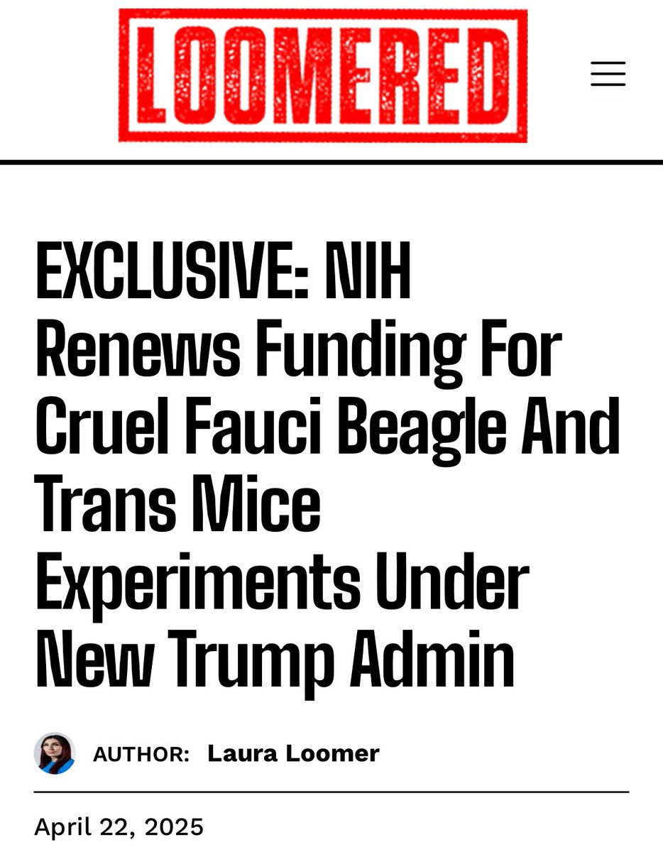 White Coat Waste (@whitecoatwaste) on Twitter photo 🚨“NIH just renewed a $3M project funded by Dr. Fauci at <a href="/Mizzou/">Mizzou</a> that infests 100s of beagle puppies with ticks”
EXCLUSIVE: NIH Renews Funding For Cruel Fauci Beagle And Trans Mice Experiments Under New Trump Admin
by <a href="/LauraLoomer/">Laura Loomer</a>
<a href="/LoomerUnleashed/">Loomer Unleashed</a>’s recent guest 🚨“NIH just renewed a $3M project funded by Dr. Fauci at <a href="/Mizzou/">Mizzou</a> that infests 100s of beagle puppies with ticks”
EXCLUSIVE: NIH Renews Funding For Cruel Fauci Beagle And Trans Mice Experiments Under New Trump Admin
by <a href="/LauraLoomer/">Laura Loomer</a>
<a href="/LoomerUnleashed/">Loomer Unleashed</a>’s recent guest