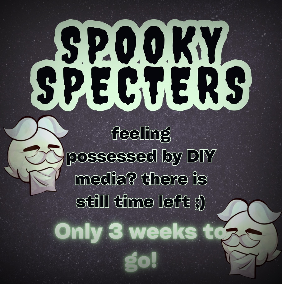 SpectersZine's tweet photo. There are now 3 WEEKS LEFT to order the Spooky Specters Zine! Grab the zine or merch over at https://t.co/C8lrmJYau9 https://t.co/X81ZxBzMHw