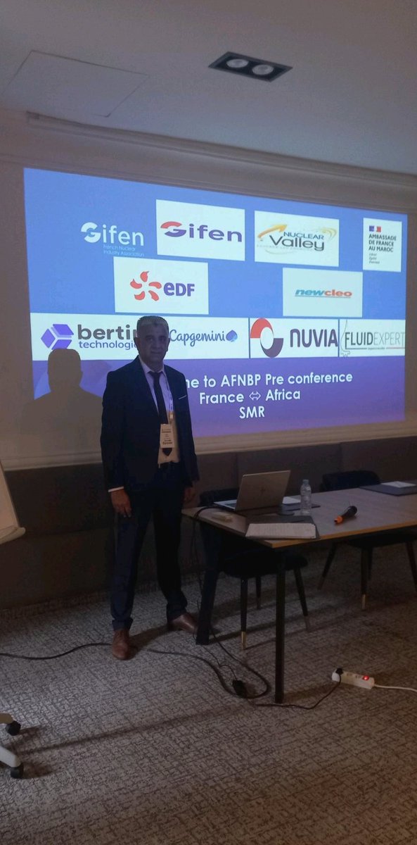 Nuclear_BP's tweet photo. The #SMR France–Morocco–Africa pre-conference at #AFNBP in Rabat, alongside #GIFEN & #NUCLEARVALLEY.
Top players like #EDF, #NEWCLEO, #CAPGEMINI, #NUVIA, #FLUIDEEXPERT, #BERTINTECHNOLOGIES, and the French Embassy enriched the session with deep insights and collaborative vision.
We’re building Africa’s nuclear future through expertise, regulation, and environmental readiness.
👉 https://t.co/WyO2xMzYhz
#NuclearIndustry #Africa #Morocco #France #RadiationProtection #NBP #NuclearTech