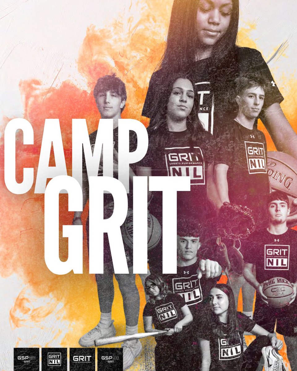 😎☀️CAMP GRIT☀️😎

🔥 5-DAY ALL-ACCESS PASS TO GROWTH, RECOVERY, &amp; INNOVATIVE TRAINING. 

This Summer Train Smarter. Recover Faster. Perform Better.

For athletes ages 14+, this flexible summer pass gives you access to the same elite tools trusted by college &amp; pro athletes —