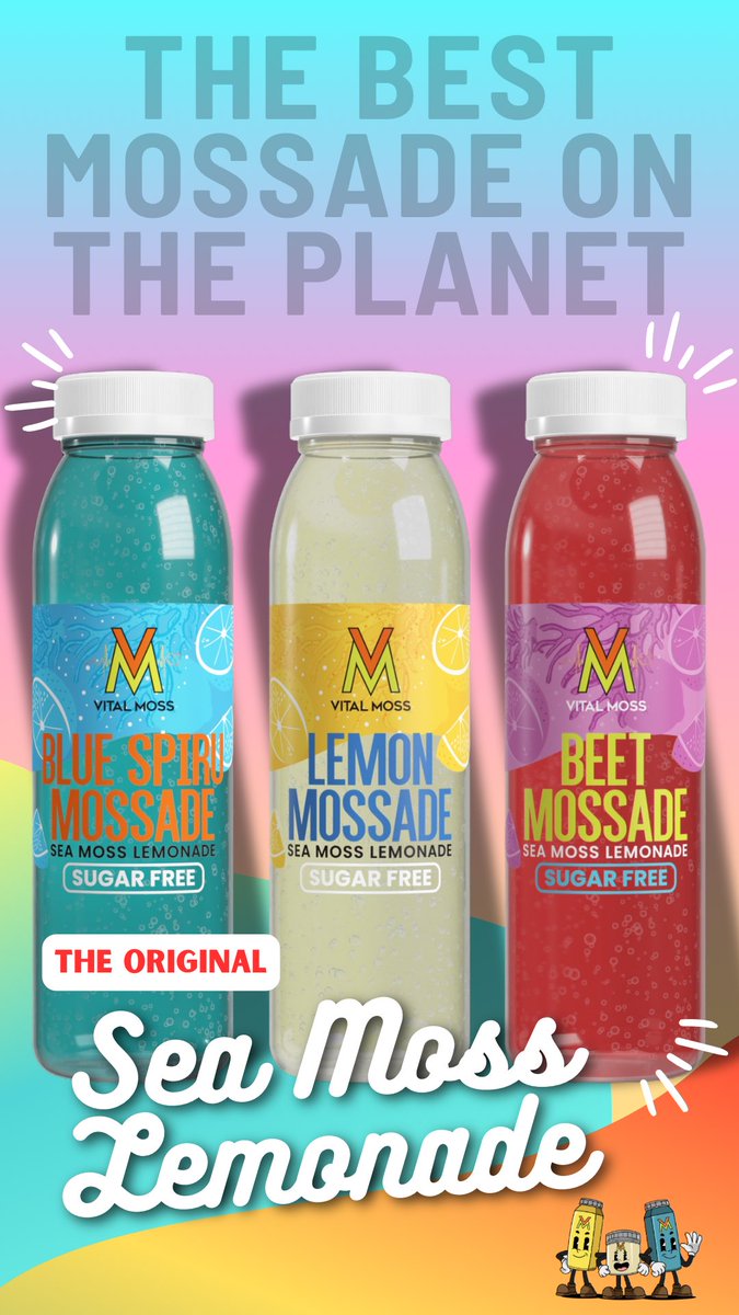 It’s not just lemonade. It’s MOSSade—sugar-free, alkaline, and packed with 92 minerals. Lemon, Blue Spirulina, and Beet. Sip your vibe.