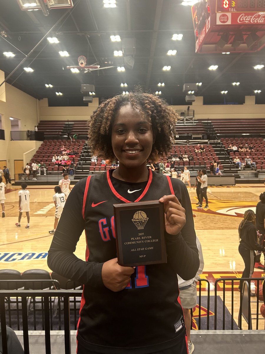 Congratulations, Massyah Thomas, on your Pearl River CC Rising Star MVP! She's coming back with a vengeance! Second All-Star game back and second MVP collected! We are so proud of you and glad to see you back on the court!