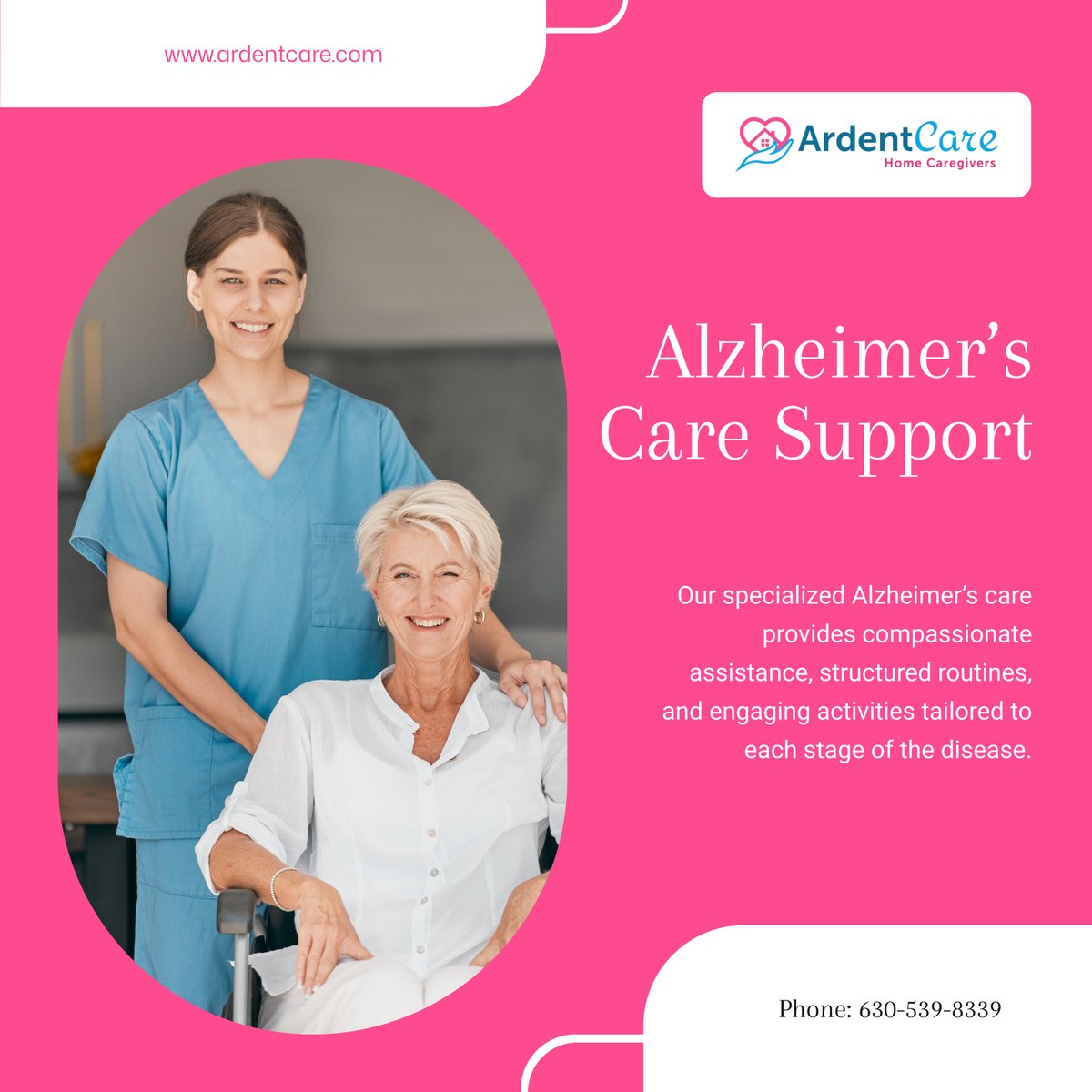 ardent_care's tweet photo. Navigating Alzheimer’s care is challenging, but you’re not alone. Our caregivers provide expert support for your loved one’s needs. 

#HomeCare #BloomingdaleIL #AlzheimersCare https://t.co/X6flQmki7J