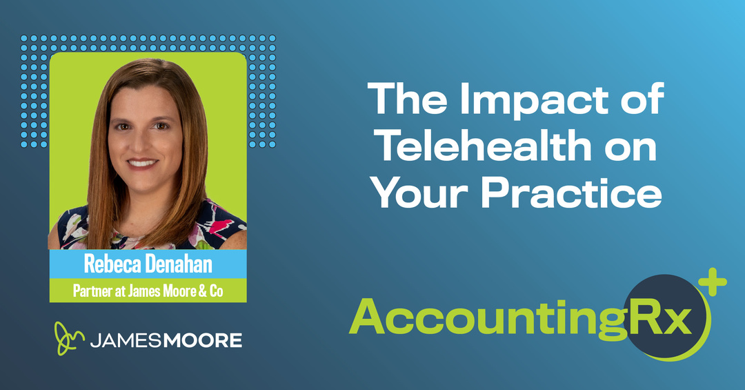 Telehealth can boost access and revenue—but it also brings billing risks, tech costs and new competition. Learn how to manage the financial side of virtual care in the latest episode of #AccountingRx with Rebeca Denahan. #Healthcare #Telehealth

📺 youtu.be/5WV-2OJoViM