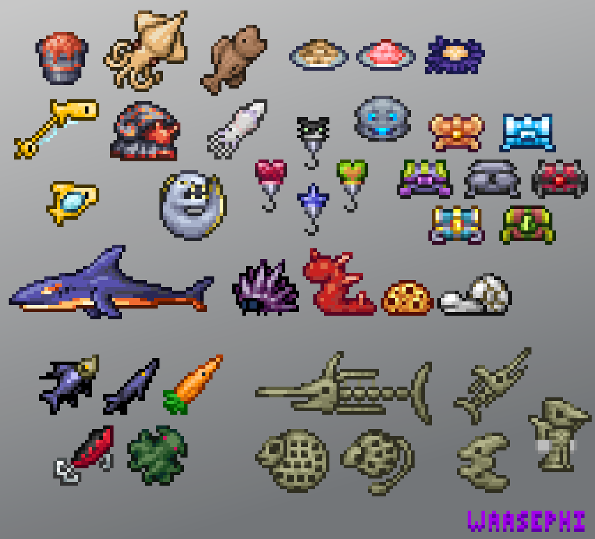 Waasephi's tweet image. I haven&apos;t posted much that I&apos;ve made over the last few months, so here&apos;s a big collage of some of my favorites!