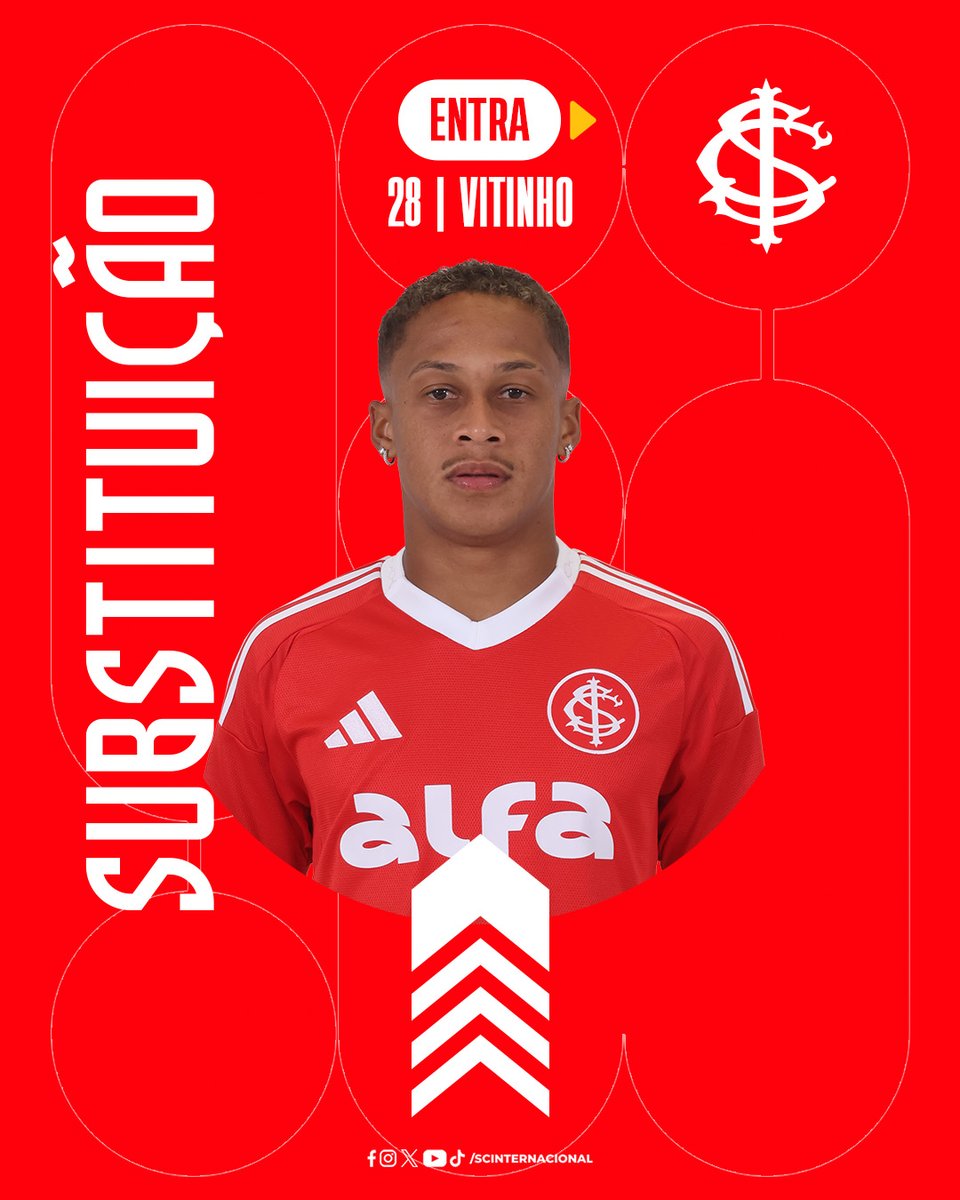 SCInternacional's tweet photo. #INTxNAC | 1-3 | 2T | 15' - Duas trocas no Inter. PRA CIMA, VITINHO!
🇦🇹 #ACadaDiaTeQueroMais
🎧 https://t.co/j0i0Jt2vq3 https://t.co/sNU8rFtK8c