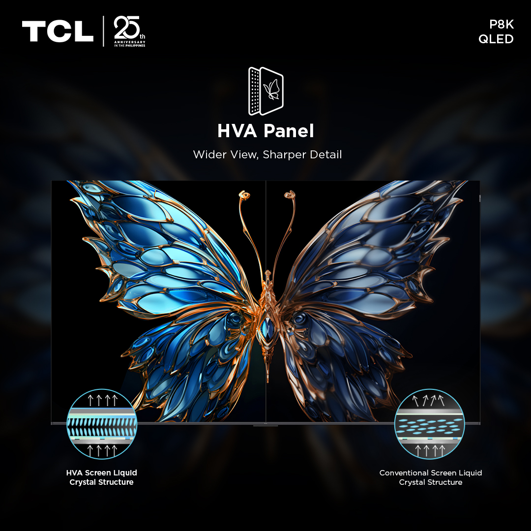 TCLPH's tweet image. From every angle, it’s pure perfection. TCL P8K’s HVA Panel and QLED tech deliver breathtaking visuals you can’t look away from.

#TCLP8K #TCLQLEDUpgrade #TCLStepIntoQLEDBrilliance #TCLPhilippines #TCLInspireGreatness