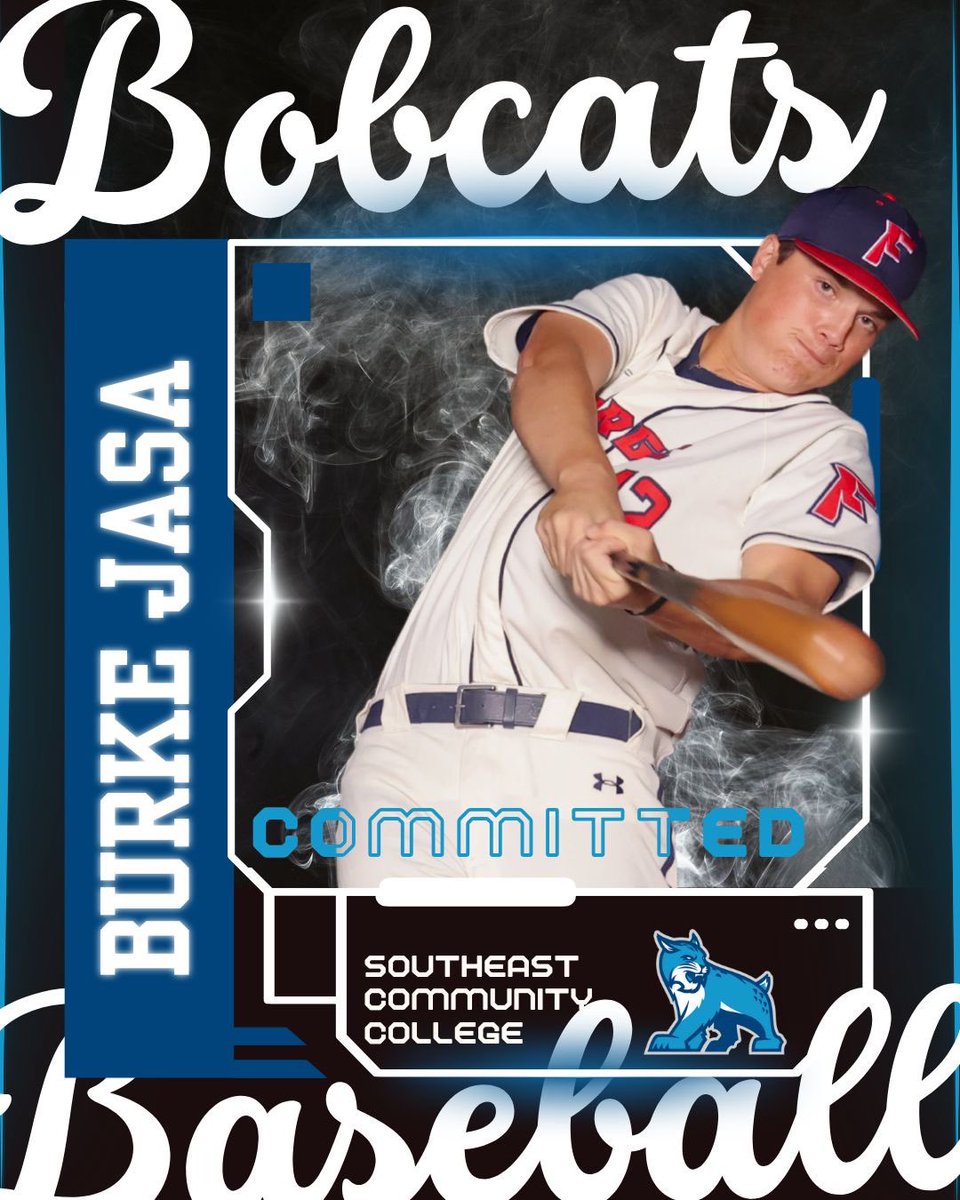 Burke Jasa (@burkejasa) on Twitter photo I am extremely blessed and excited to announce my commitment to Southeast Community College to continue my academic and athletic career! I want to thank the Lord, all of my family, teammates, and coaches for their guidance throughout this journey. Go Bobcats!!! <a href="/SCCBASEBALLNE/">SCC Baseball</a> I am extremely blessed and excited to announce my commitment to Southeast Community College to continue my academic and athletic career! I want to thank the Lord, all of my family, teammates, and coaches for their guidance throughout this journey. Go Bobcats!!! <a href="/SCCBASEBALLNE/">SCC Baseball</a>