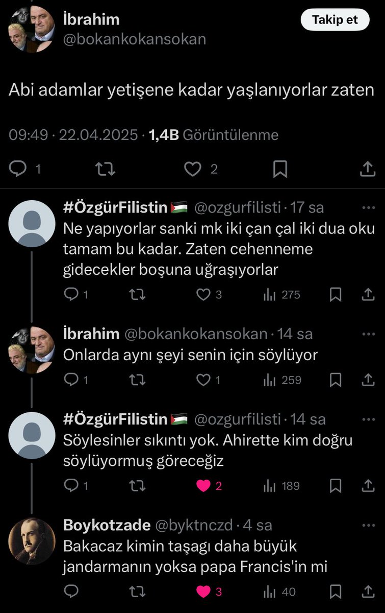 Sanki papa başdüşmanı amk