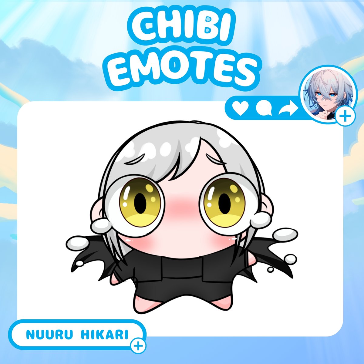 NuuruHikari's tweet photo. 💛 Trying to act tough... but tears win again 🥺✨
This lil’ bat is part of my custom emote collection, want one made just for YOU?
DM me or check my shop for more info~! (๑˃ᴗ˂)ﻭ
#CustomEmote #TwitchEmote #VtuberEmote #ChibiArt #EmoteCommission #TwitchAssets #CuteEmotes https://t.co/IJ8LVK2QbJ