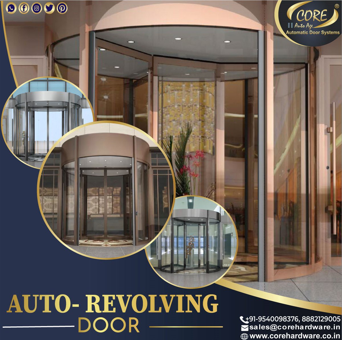 coreautoage's tweet image. Seamless entry. Sophisticated design.
Core&apos;s Automatic Revolving Door ensures smooth, secure, and stylish access for any modern space.

#AutomaticRevolvingDoor #RevolvingDoor #SmartEntry #DoorTechnology #LuxuryEntrances #FutureOfEntry #CoreHardware