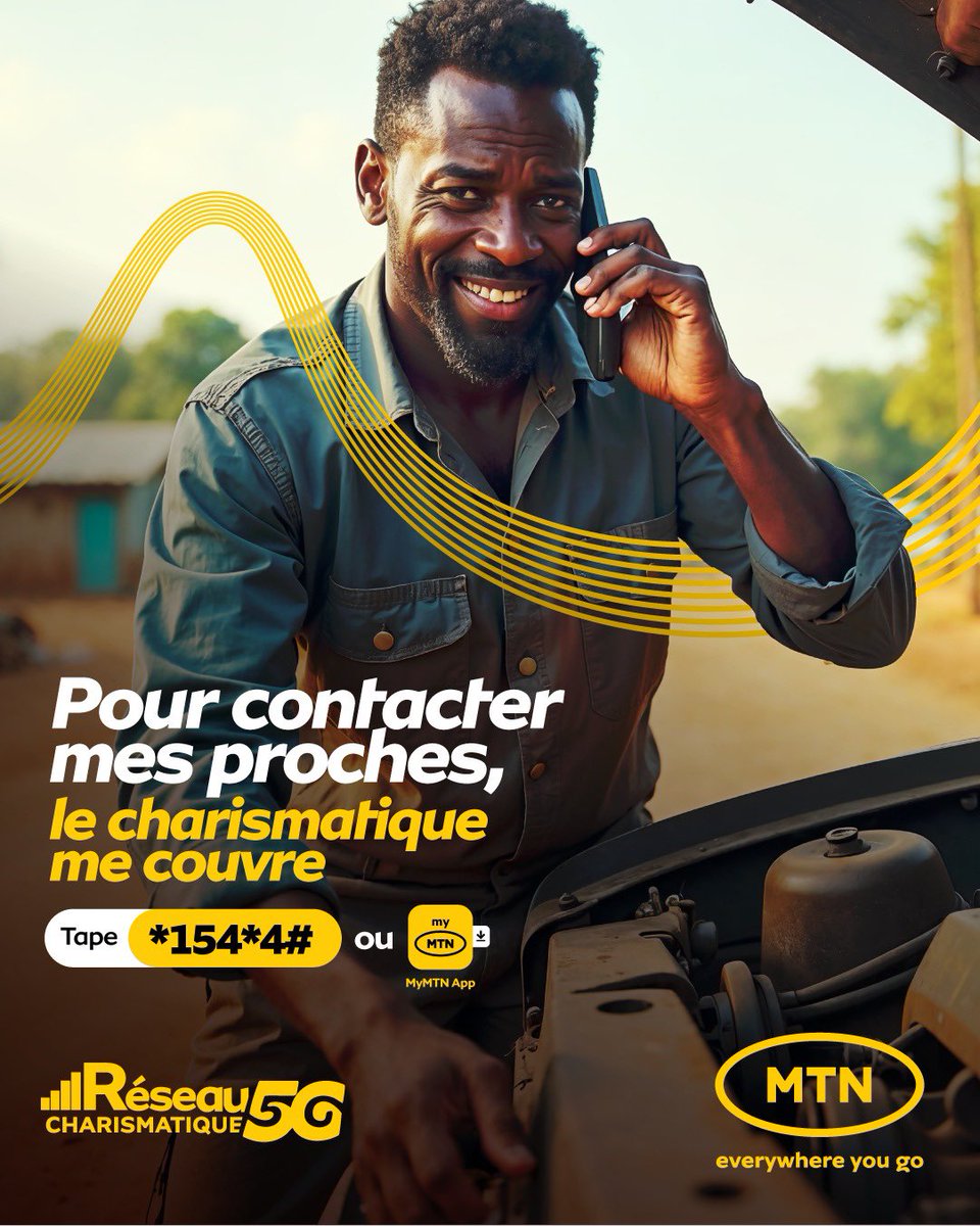 Le charismatique te couvre, 😌
pour que la distance ne coupe jamais vos liens💛

Toujours connecté avec MTN

#alorsonfaitquoiaujourdhui #charismatique