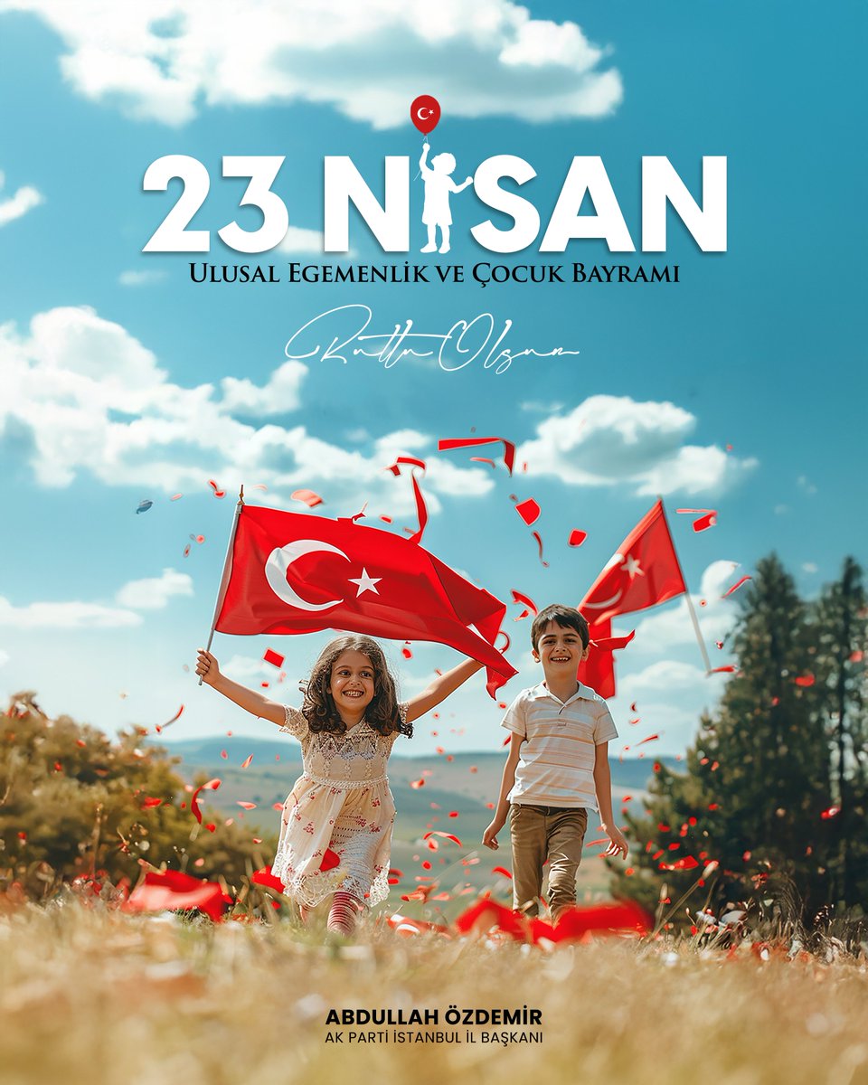 Bugün hem millet iradesinin sembolü TBMM’nin açılış yıl dönümü, hem de çocuklara armağan edilmiş tek bayram: 23 Nisan Ulusal Egemenlik ve Çocuk Bayramı!

Geleceğimizin güvencesi olan çocuklarımız için daha güçlü, daha umut dolu bir Türkiye hayaliyle çalışmaya devam ediyoruz.

23