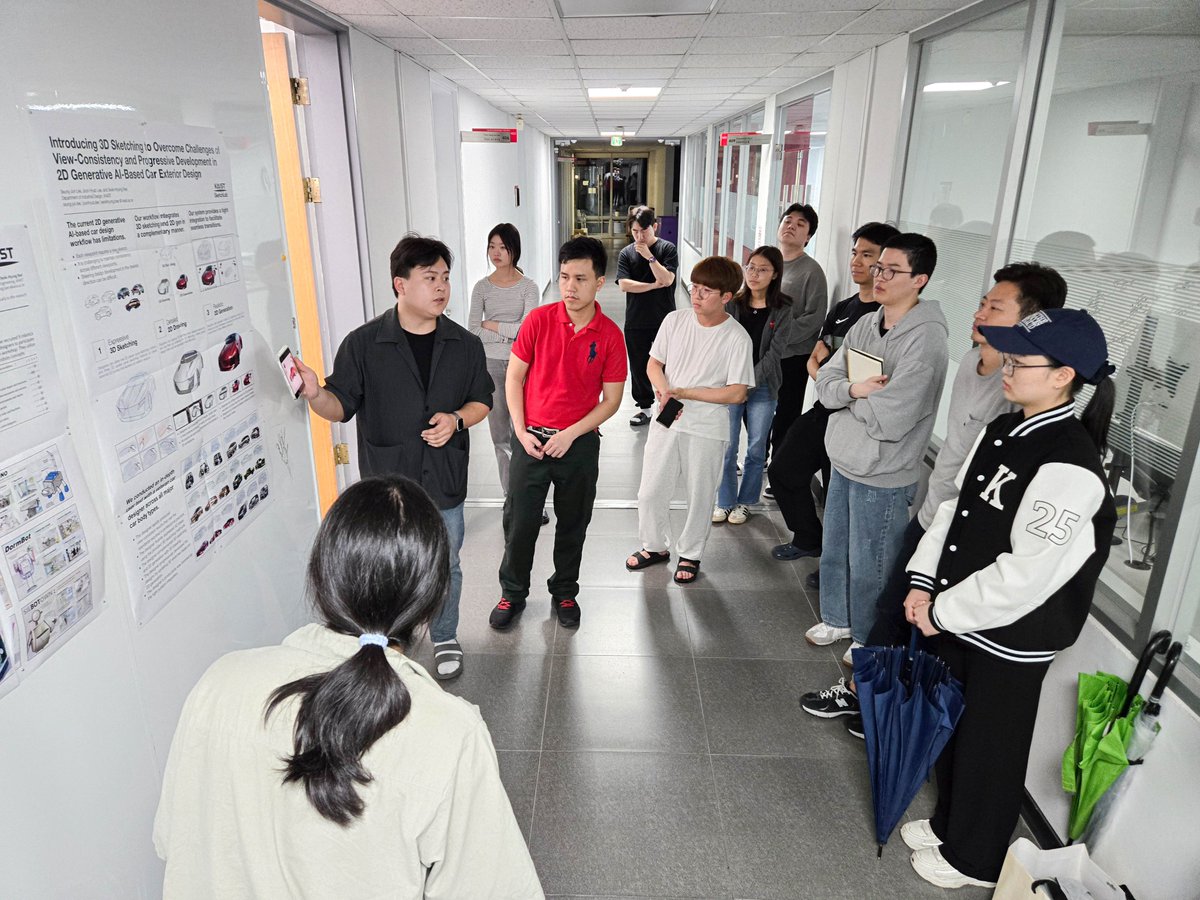 sketchlabkaist's tweet image. On Apr 22, Seung-Jun and Siripon had a rehearsal for the CHI 2025 LBW presentation. See you soon in Yokohama, Japan!💪