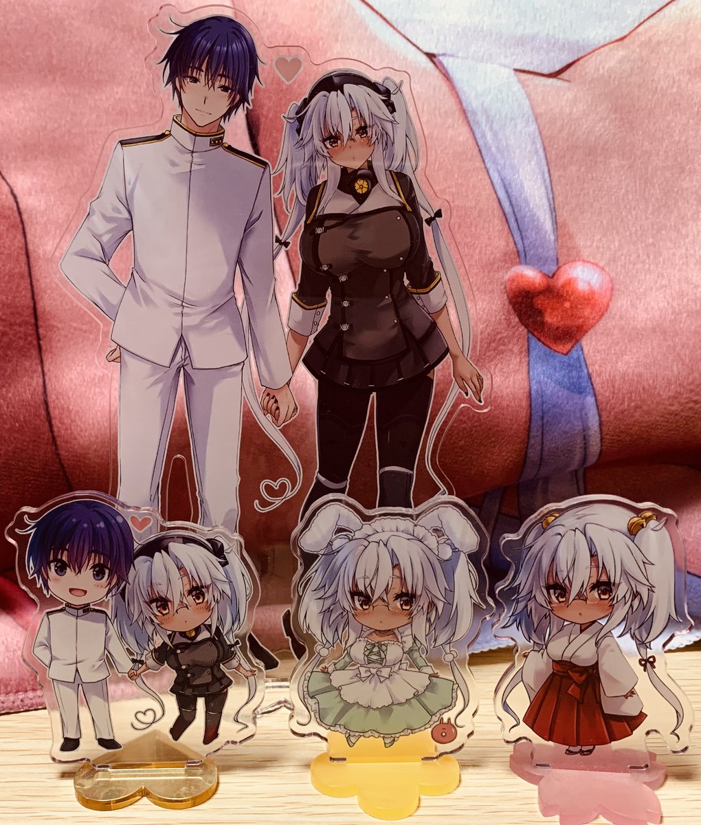 昨日うさメイド武蔵しゃんアクスタ来ました☺️
最近作ったアクスタみんな可愛い🥰と自画自賛😇😇 