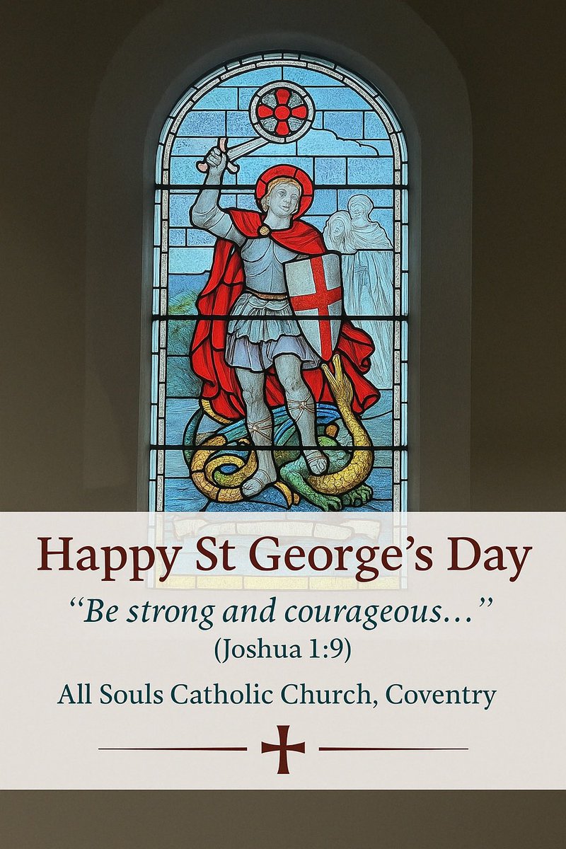 St George’s Day. During the Easter Octave each Mass is for Easter week. When the solemnity of St George falls within the Easter Octave it is transferred to the nearest available day which means we celebrate St George’s solemnity next week on Mon 28 April.