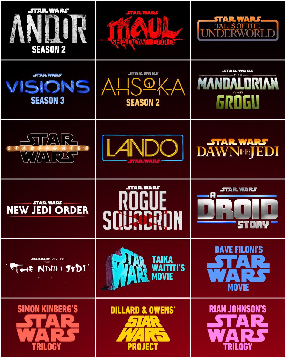 Every ‘Star Wars’ project currently scheduled to release.
