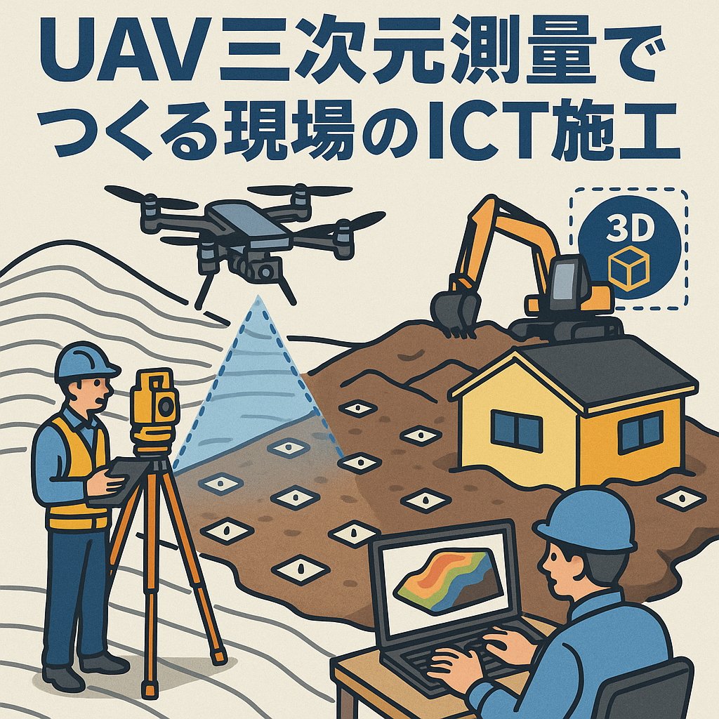「UAV測量の実力とは？」
～現場で役立つ三次元点群測量の新常識～

ドローン（UAV）を活用した三次元測量が、いま建設・土木業界で急速に注目を集めております。