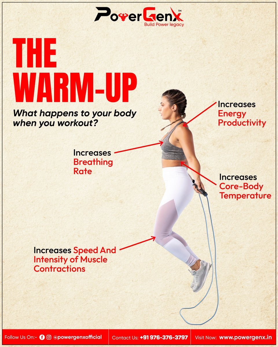 powergenx21's tweet image. 🔥 THE WARM-UP MATTERS! 🔥

Before you crush your workout, your body needs to get in the zone.

Your body performs better, moves safer, and recovers faster. Never skip the warm-up—it&apos;s your launchpad to greatness! 💪

#powergenx #warmup #warmupexercises #warmuproutine #breathing