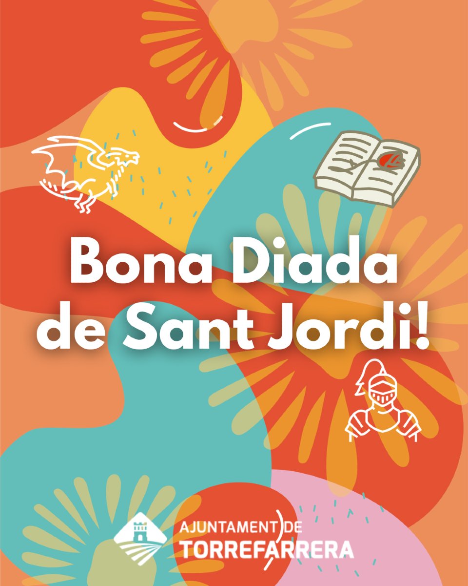 Feliç Diada de Sant Jordi! 🌹📚🐉
Avui celebrem la cultura amb llibres, roses i carrers plens de vida. Sortim, compartim i gaudim d’allò que ens uneix #tempsdesantjordi #tempsdesantjordi2025 #santjordi2025 #santjordi #santjorditorrefarrera
