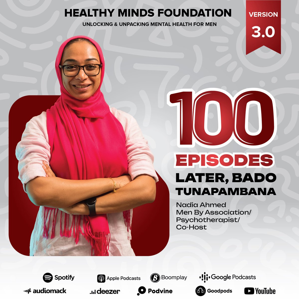 MenThePodcast's tweet image. Miaka 5, episodes 100 za #MenthePodcast Tukiwa wawili na maikrofoni, @nadiaahmedtz na @michaelbaruti tulianza safari ya mazungumzo ya kweli kuhusu afya ya akili ya wanaume. Leo, tunatafakari mwanzo, changamoto, na kiu yetu isiyokoma ya mabadiliko. Je, bado tunaamini? Jibu ni NDIO