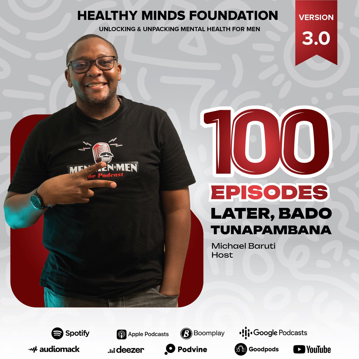 MenThePodcast's tweet image. Miaka 5, episodes 100 za #MenthePodcast Tukiwa wawili na maikrofoni, @nadiaahmedtz na @michaelbaruti tulianza safari ya mazungumzo ya kweli kuhusu afya ya akili ya wanaume. Leo, tunatafakari mwanzo, changamoto, na kiu yetu isiyokoma ya mabadiliko. Je, bado tunaamini? Jibu ni NDIO