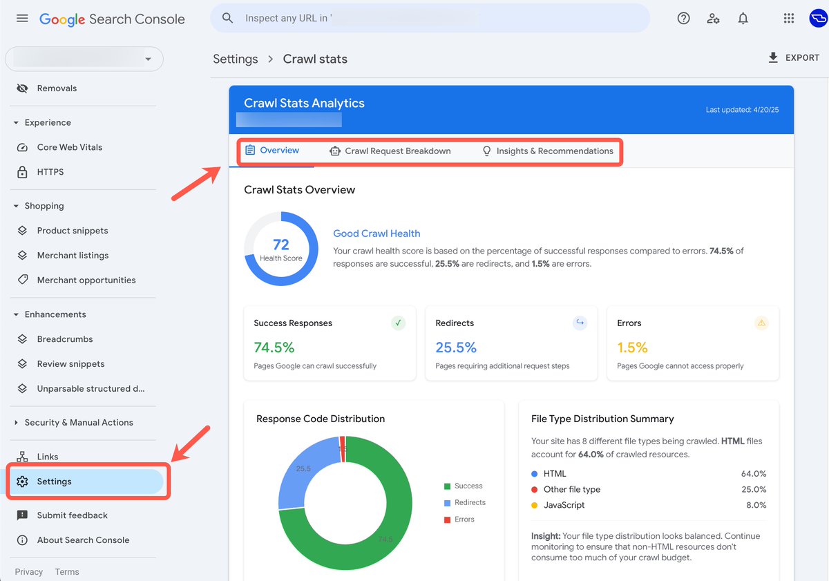 Brodie Clark (@brodieseo) on Twitter photo Visualize your crawl stats in Google Search Console to quickly uncover actionable insights.
An impressive update to the Advanced GSC Visualizer Chrome extension by <a href="/aminfseo/">Amin Foroutan</a>. Now featuring an overview, breakdown & recommendations.
Test it out here: chromewebstore.google.com/detail/advance… Visualize your crawl stats in Google Search Console to quickly uncover actionable insights.
An impressive update to the Advanced GSC Visualizer Chrome extension by <a href="/aminfseo/">Amin Foroutan</a>. Now featuring an overview, breakdown & recommendations.
Test it out here: chromewebstore.google.com/detail/advance…