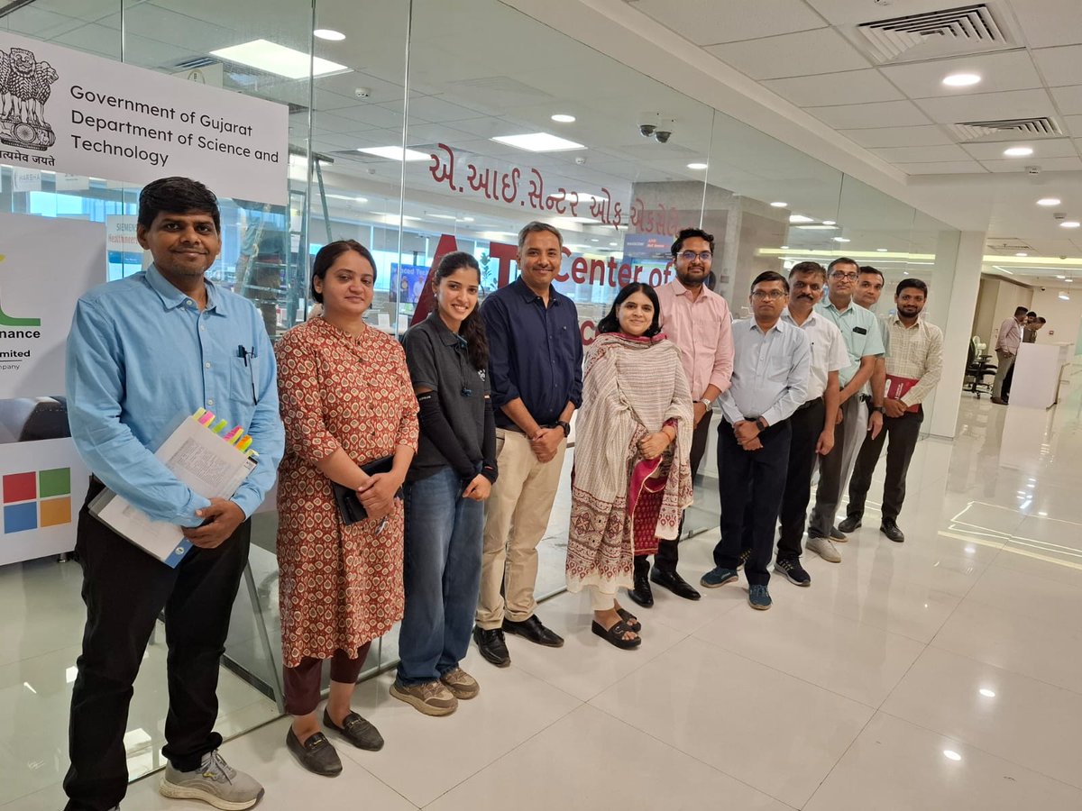 MeitY-nasscom CoE-IoT & AI (@nasscomcoeiot) on Twitter photo AI Centre of Excellence, GIFT City, hosted <a href="/DoahGujarat/">Department of Animal Husbandry, Gujarat</a> to discuss applying #AI in livestock health monitoring, vaccine traceability, and supply chain intelligence.
The delegation visited the #AIExperienceZone to explore startup-led innovations under the GrowX Program.
<a href="/CMOGuj/">CMO Gujarat</a> AI Centre of Excellence, GIFT City, hosted <a href="/DoahGujarat/">Department of Animal Husbandry, Gujarat</a> to discuss applying #AI in livestock health monitoring, vaccine traceability, and supply chain intelligence.
The delegation visited the #AIExperienceZone to explore startup-led innovations under the GrowX Program.
<a href="/CMOGuj/">CMO Gujarat</a>