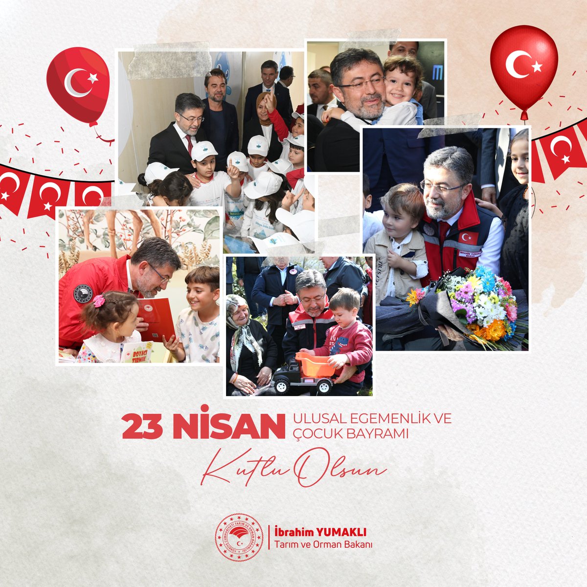 👧👦🎈 Bugün, havayı, suyu, ormanı; kısacası doğayı bizlere emanet eden sevgili çocuklarımızın günü.

🇹🇷 Türkiye olarak yüzyıllardır dünyaya umut oluyoruz. Bugün ve yarınlarımızın teminatı çocuklarımızın daha adil, daha huzurlu, daha yaşanabilir bir dünyada umutla büyümelerini