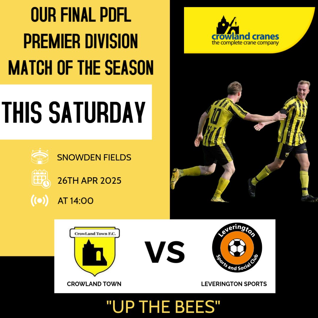 ๐๐ด๓ ง๓ ข๓ ฅ๓ ฎ๓ ง๓ ฟ๐ฌ๐ง (@chrislyon1984) on Twitter photo This Saturday is the clubs last <a href="/PDFLUK/">Peterborough & District Football League</a> Premier Division Match of the season and mine as Manager. We welcome <a href="/Levy_Sports_FC/">Leverington Sports FC</a> to Snowden Fields for a competitive match. All support as always will be massively appreciated. <a href="/spaldingsport/">Spaldingsport</a> <a href="/LincsOLSport/">James Bedford - Lincs Online Sport</a> <a href="/NonLeague16/">Pboro Grassroots</a> <a href="/BasePyramid/">BaseofthePyramid</a> ๐๐ This Saturday is the clubs last <a href="/PDFLUK/">Peterborough & District Football League</a> Premier Division Match of the season and mine as Manager. We welcome <a href="/Levy_Sports_FC/">Leverington Sports FC</a> to Snowden Fields for a competitive match. All support as always will be massively appreciated. <a href="/spaldingsport/">Spaldingsport</a> <a href="/LincsOLSport/">James Bedford - Lincs Online Sport</a> <a href="/NonLeague16/">Pboro Grassroots</a> <a href="/BasePyramid/">BaseofthePyramid</a> ๐๐