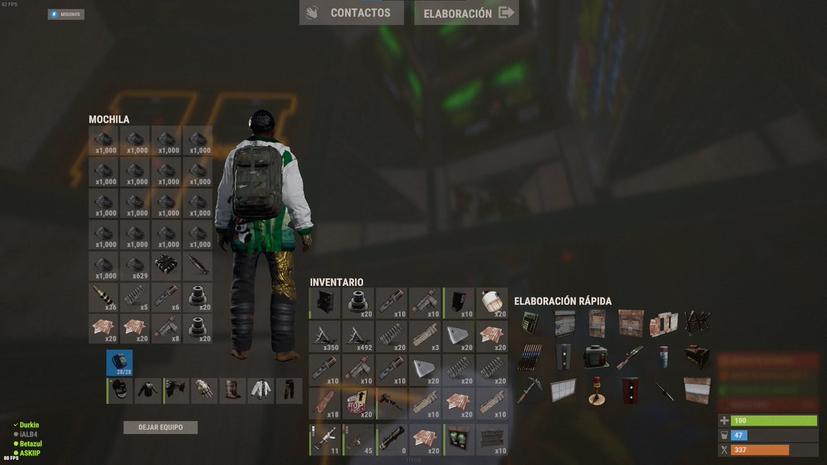 Día 2 de Wipe Monday 
Screenshot de los Raideos 
¿ Que nos hace falta ? 
MIL GRACIAS POR ESTE STREAM 💚🤡 #Rust <a href="/FcpnchStds/">facepunch</a> <a href="/playrust/">Rust</a>