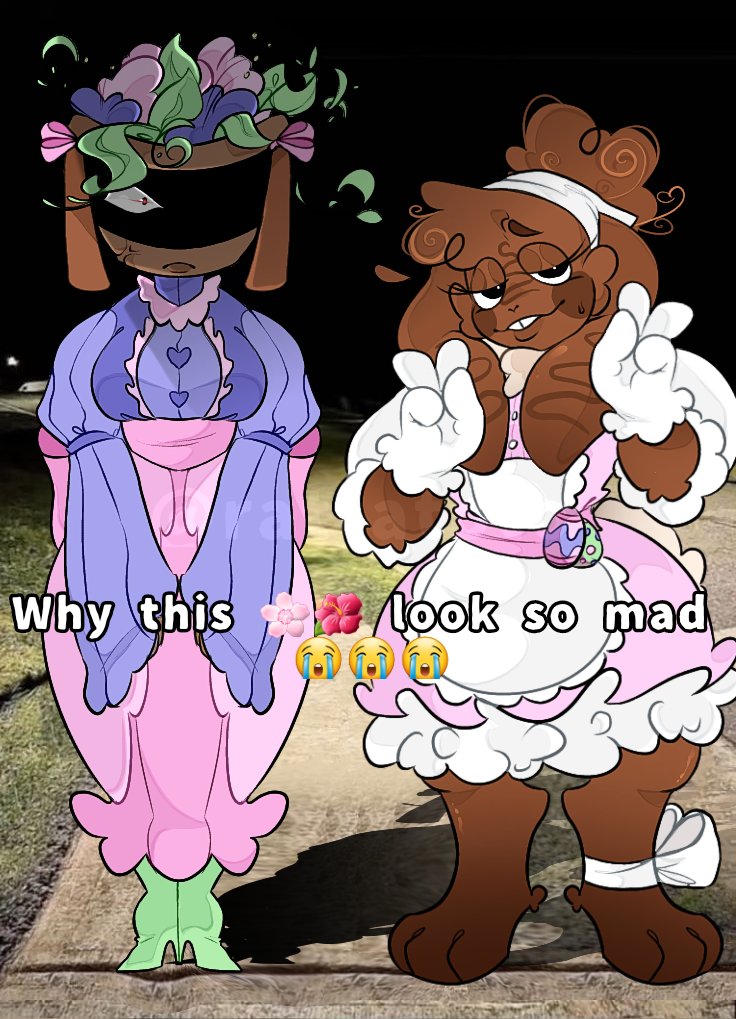 Why this 🌸🌺 look so mad 

#dandysworld #bassie #cocoa