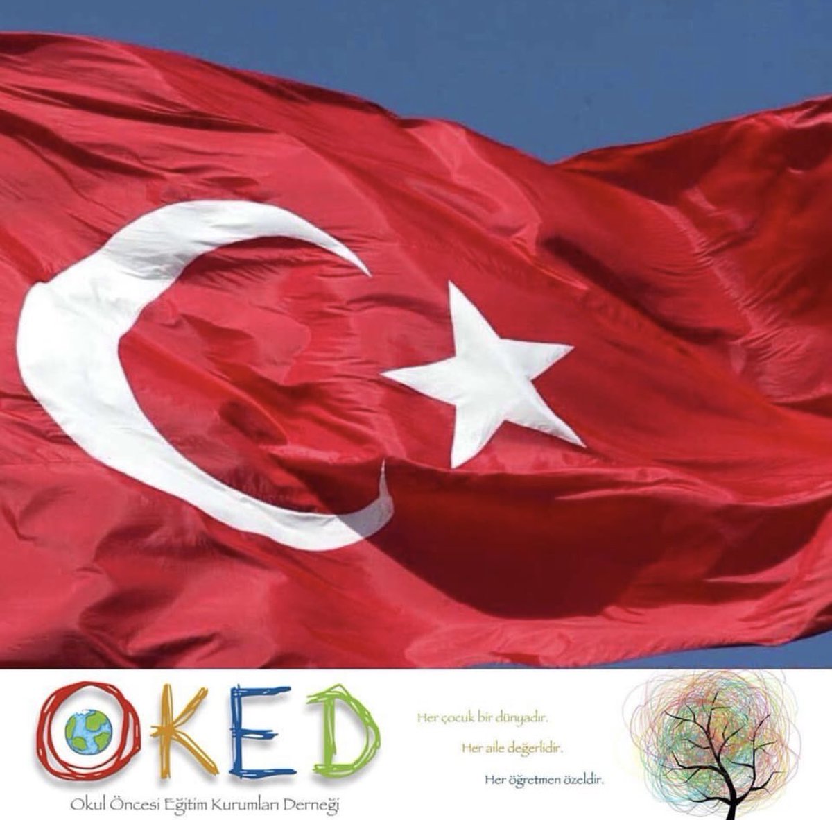 23 Nisan Ulusal Egemenlik ve Çocuk Bayramı Kutlu olsun..🇹🇷🎈Seslerini , sözlerini yürekten duyarak yol almaktan mutluluk duyduğumuz sevgili çocuklarımız bayramınız kutlu olsun..🦋🎈<a href="/OkedEgitim/">Okul Öncesi Eğitim Kurumları Derneği ( OKED)</a> #23NisanUlusalEgemenlikveCocukBayramıKutluOlsun