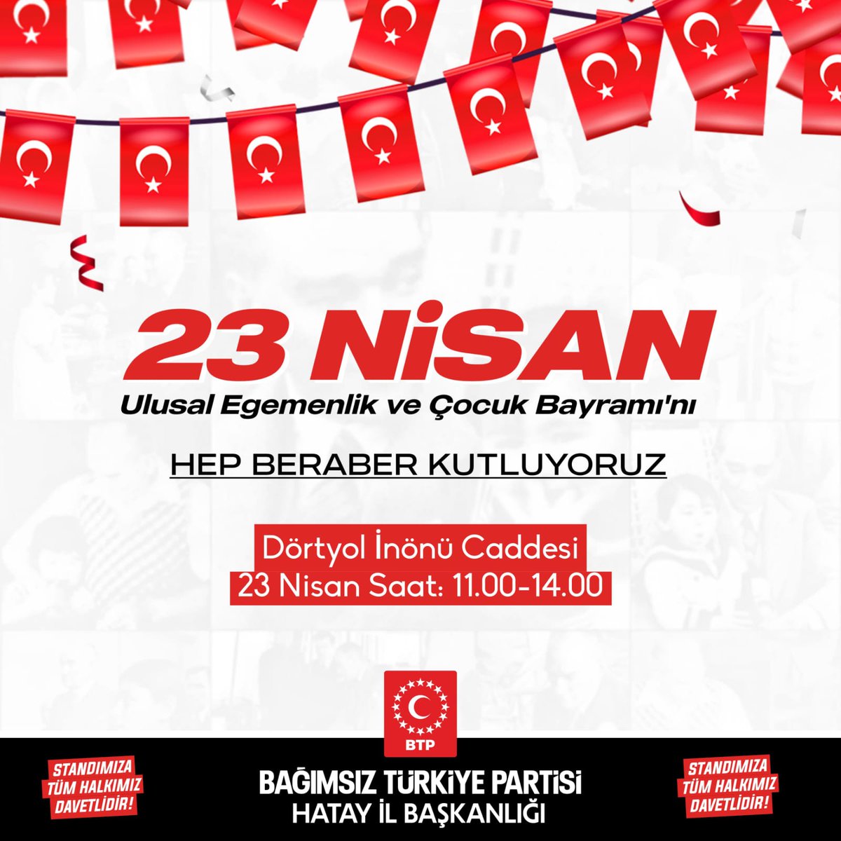 23 Nisan Ulusal Egemenlik ve Çocuk Bayramı'nı hep birlikte kutluyoruz 🇹🇷
#23Nisan