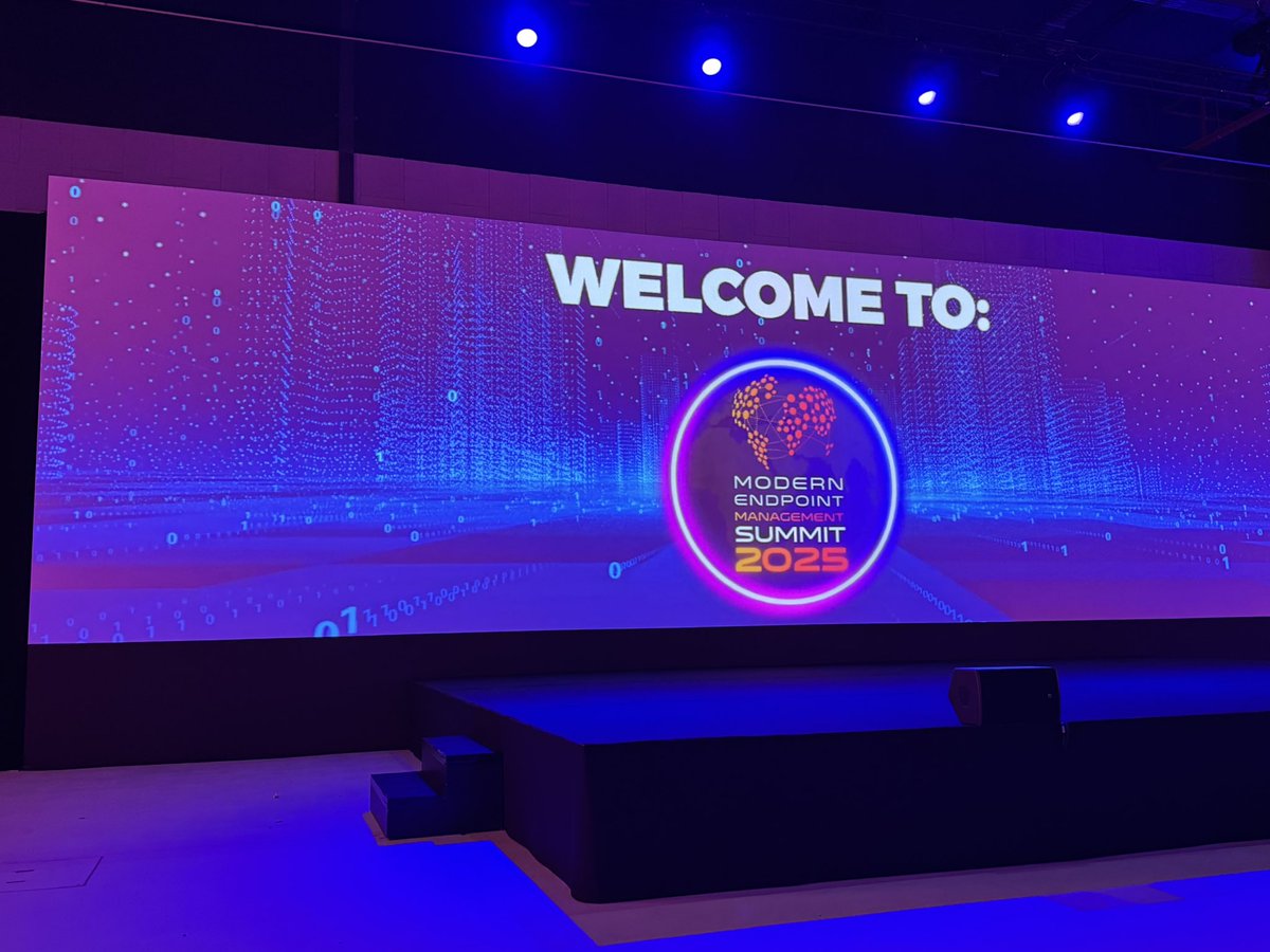 It has started! #memsummit has officiellt started! 
Looking forward to a great event! Intill be presenting Windows 11 Security and intune troubleshooting tips! 
If you are attending, stop by say hi!