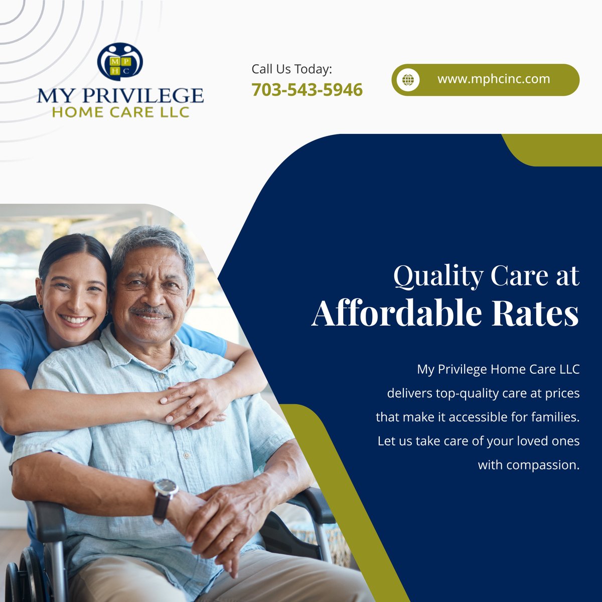 myprivilegehc's tweet image. Quality care doesn’t have to come with a hefty price tag. We provide affordable care that doesn’t compromise on quality.

#FairfaxVA #HomeCare #AffordableQualityCare