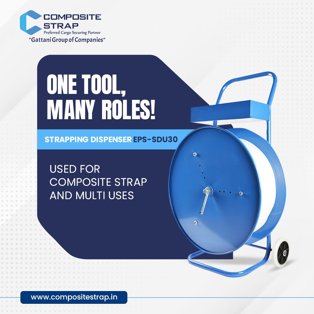 CompositeStrap's tweet image. One Tool, Many Roles!

Meet the Strapping Dispenser EPS–SDU30 – your ultimate partner for smooth, efficient, and hassle-free strapping.

compositestrap.in

#compositestrap #StrappingDispenser #PackagingTools #EcoFriendlyPackaging #SafeShipping #ImpactAbsorption #Logistics
