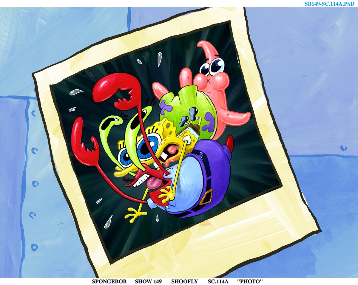 An unused painting from the episode "Wormy."
