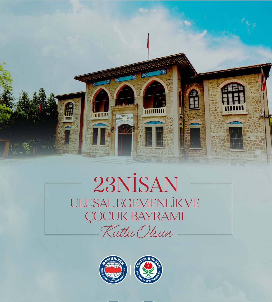 Millet iradesinin tecelligahı TBMM’nin kuruluşunun 105’inci yıl dönümünü ve tüm evlatlarımızın 23 Nisan Ulusal Egemenlik ve Çocuk Bayramı’nı tebrik ediyoruz.