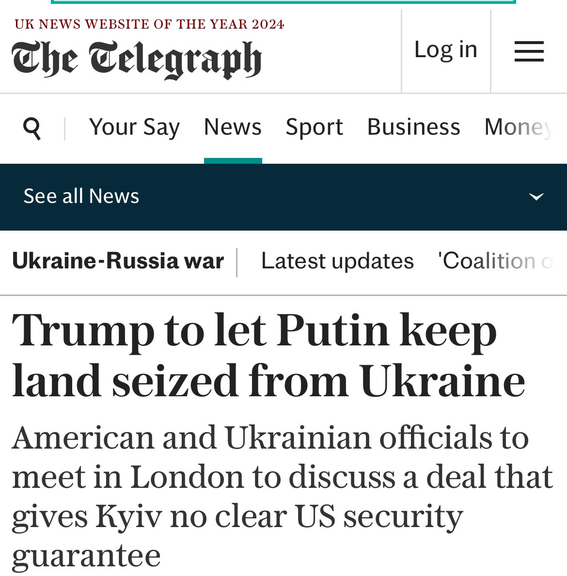 There is zero reason for 🇺🇦 to agree with any framework which doesn’t ensure a decent level of Ukraine sovereignty&amp;security.
Any hollow framework is just stretched agony in time for Ukraine. Plus if US aid is going to end in any way then what is rational for UA to be blackmailed.