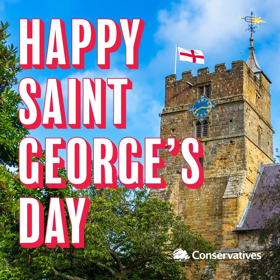 Let's celebrate St George's Day, our history and all that is great in our green and pleasant land 🏴󠁧󠁢󠁥󠁮󠁧󠁿