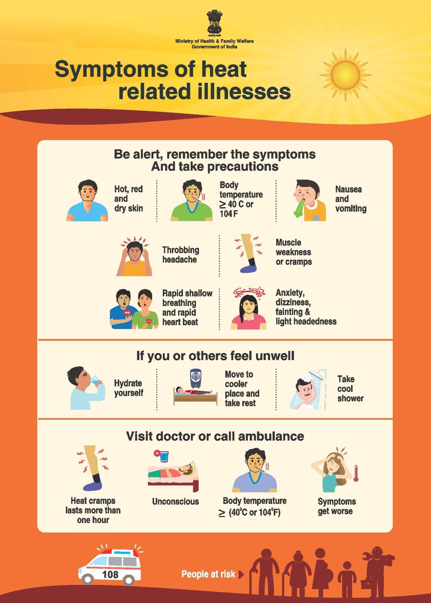 #BeatTheHeat | Stay vigilant during periods of extreme heat!

Headaches, dizziness, nausea, and confusion are early warning signs of heat-related illnesses that must not be ignored. If symptoms escalate, it could lead to heatstroke—a serious, time-sensitive medical emergency.