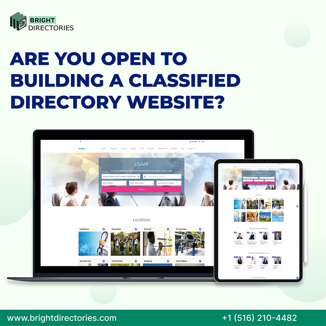 BrightDirector2's tweet image. Turn your idea into a thriving online platform! A classified directory website can help you connect with users and grow your business.
#BrightDirectories #SoftwareTheme #DirectorySoftwareTheme #ClassifiedDirectoryTheme #ClassifiedWebsite #OnlineBusiness #WebsiteDevelopment