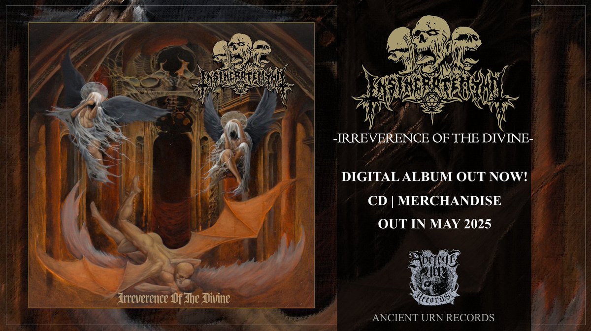 AscensionRecsMX's tweet photo. Insineratehymn - Irreverence Of The Divine
Full album stream via ANCIENT URN RECORDS YouTube channel, enjoy!
Physical edition coming soon 
https://t.co/s9UqkYuAOk https://t.co/nXTbEoofno