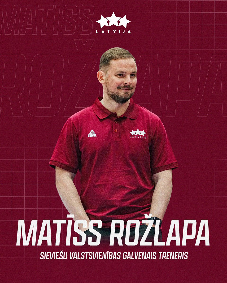 LBS valde 🇱🇻 sieviešu valstsvienības galvenā trenera amatā apstiprinājusi Treneru komisijas atbalstīto kandidātu – Matīsu Rožlapu.
 
🏀 Tuvākās oficiālās sacensības būs 2027. gada Eiropas čempionāta kvalifikācijas 1. kārtas turnīrs.
 
Vairāk info: ➡️ basket.lv