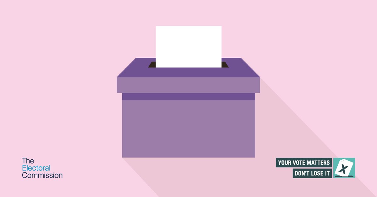 There are elections taking place on Thursday 1 May 2025

If you aren't able to get to the polling station on polling day, you can ask someone you trust to cast your vote on your behalf

Register by 5pm today (23 April)
👉electoralcommission.org.uk/voting-and-ele…

#ThreeRivers <a href="/ElectoralCommUK/">Electoral Commission</a>