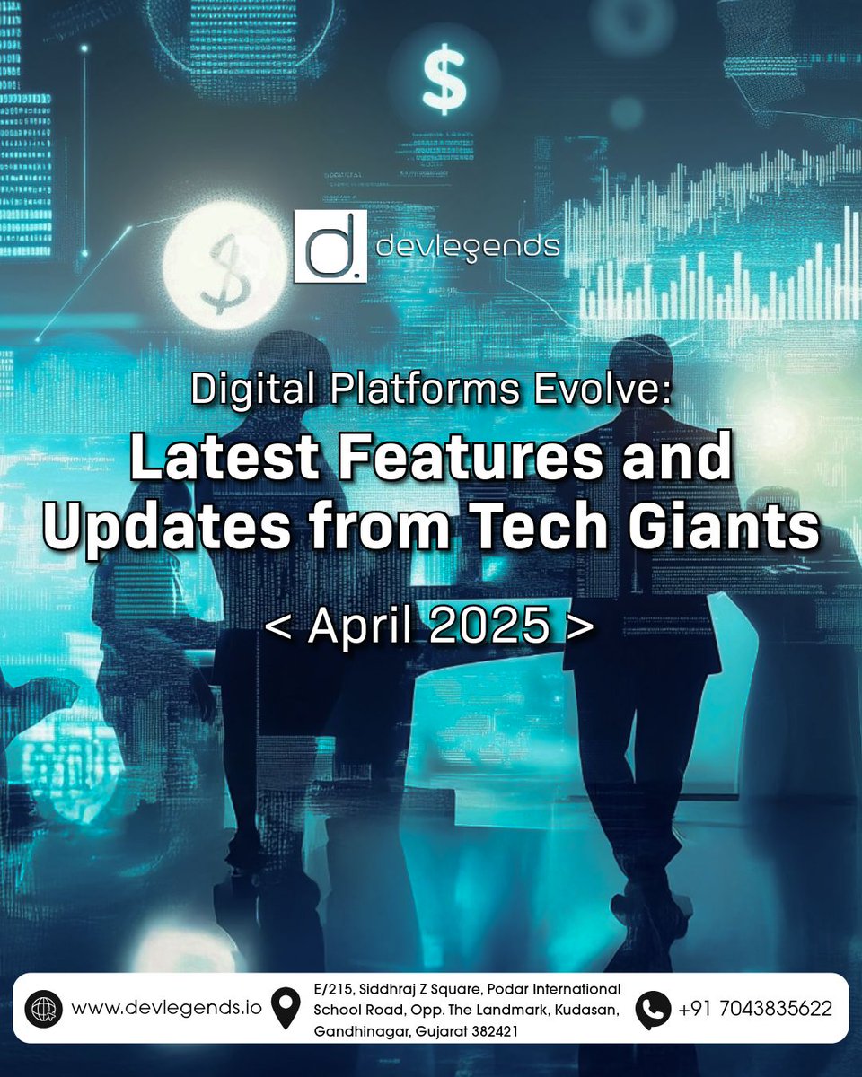 devlegendstech's tweet image. The #digitalworld is evolving at lightning speed! ⚡ 
Check out the recent updates from #WhatsApp, #Google, #Microsoft, and more—packed with AI-powered features, smarter tools, and smoother experiences. 🌐💡
Read more: bit.ly/3GmA6EE