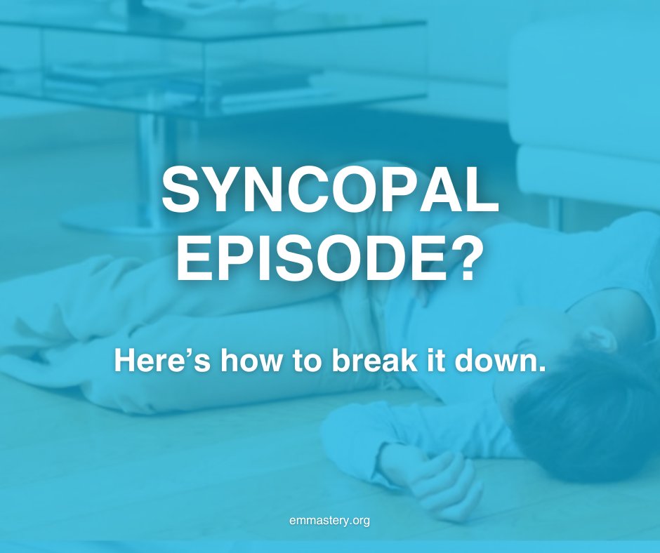drpeterkas's tweet photo. 🧠 Syncopal episode? Here’s how to break it down.
From cardiac red flags to benign causes—get a structured approach that works fast.

Review it here 👉 https://t.co/OF5f0Ig6hK

#Syncope #EmergencyMedicine #ClinicalSkills #FOAMed https://t.co/kq9ZQU3N9m